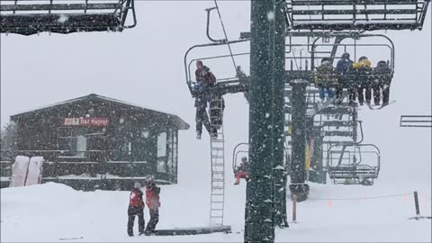 Boy Dangles from Sundance Resort Ski Lift