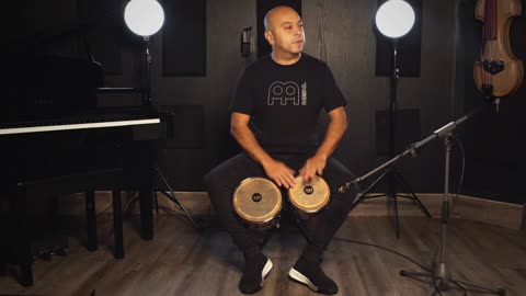 MEINL Percussion Diego Galé NEW Signature Bongos with Natural Drumheads