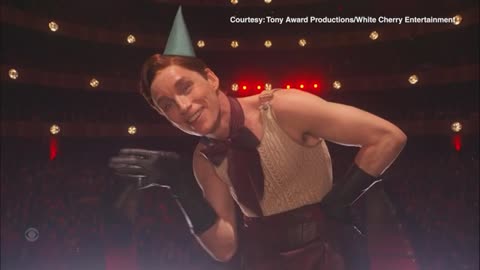 Eddie Redmayne performs 'Cabaret ' at the 2024 Tony Awards