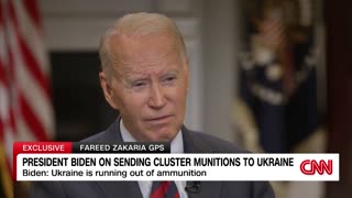 Biden talks about the decision to send cluster munitions to Ukraine: "It took me a while to be convinced to do it."