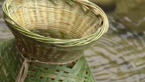 Bamboo-made Shrimp cage