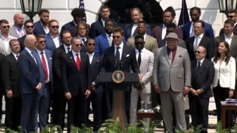 President Biden Welcomes the Tampa Bay Buccaneers to the White House 7-20-21