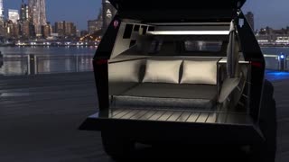 Cyber truck Modifications from Elon Musk come with a Shower in a Car " will have Amazed