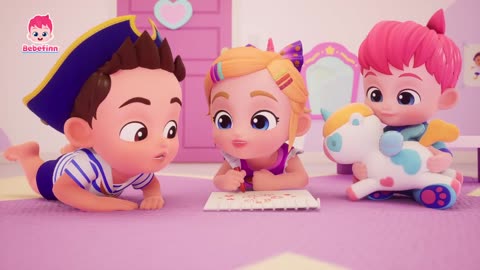 🎨 Coloring Fun with Bora and Brody! - Bebefinn Playtime Cartoon for Kids