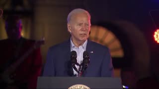 BIDEN JUST NOW: “She no long! She new sllunasuhhijuhnide our freedom can never be secured.”