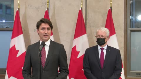 Prime Minister Trudeau announces the release of Michael Kovrig and Michael Spavor