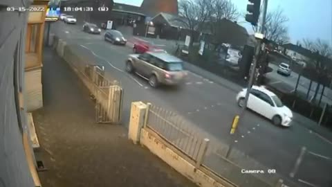 Shocking rear-end crash in Wordsley caught on CCTV