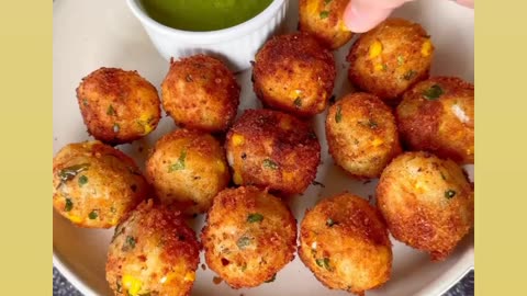 CORN CHEESE POTATO BALLS