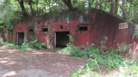Three old Japanese Military ammo bunkers