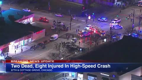 2 killed, 8 injured in pileup crash on Cottage Grove in Chicago