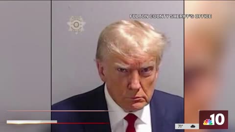 Former president Donald Trump becomes the first to get a mugshot after surrendering in Georgia