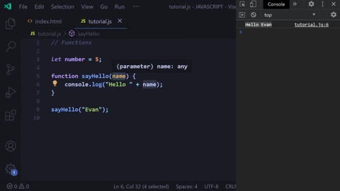 Javascript Tutorial for Beginners - Functions [Ep. 5]