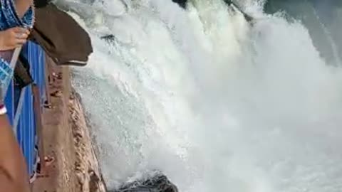 Narmda River waterfall Jabalpur india