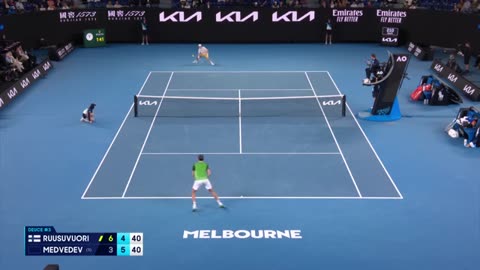 Emil Ruusuvuori v Daniil Medvedev Highlights _ Australian Open 2024 Second Round