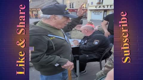 Vincent Speranza, a veteran from the Battle of Bastogne sang "Blood on the Risers" with Sky Soldiers