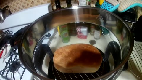 homemade bread in the nutrichef air fryer Baker in dehydrator