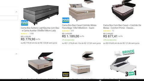 Cama Box Solteiro LightSpuma com Baú - e Cama Auxiliar 55x88x188cm Lady MAGAZINEANV