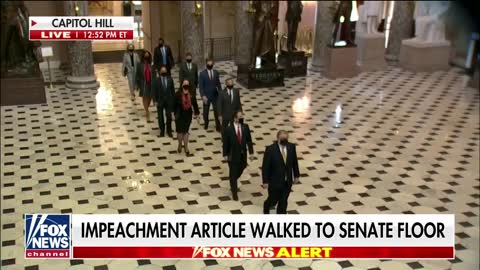 This Video of Impeachment Managers Walking Articles Shows How Ridiculous This All Is