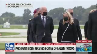 Biden CHECKS HIS WATCH at Ceremony for Soldiers Killed in Afghanistan