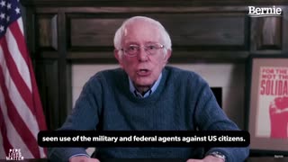 Bernie Sanders warns about President Trump's return.