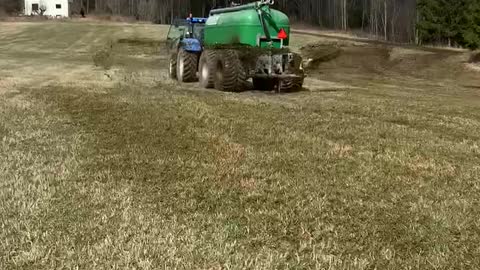 Spreading fertilizer