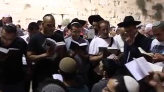 cultures from around the world - Jews pray at the Western Wall Selichot prayers 1