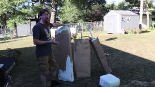 DIY TOMBSTONES from cardboard box MOLDS!