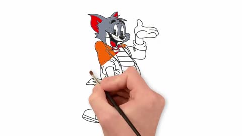 How to Draw Tom and Jerry Easy Tutorial