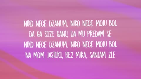 Teya Dora - Džanum (sped up) Lyrics | moje more