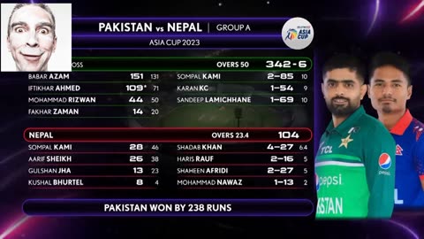 Asia cup 2023 Haigh light Pak vs Nepal