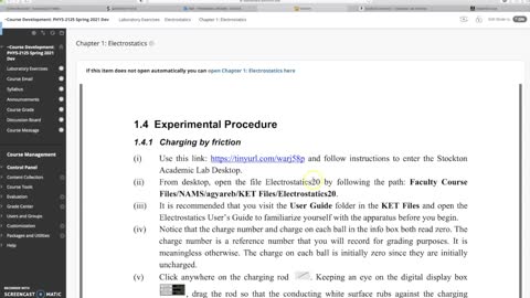 Take 3 Electrostatics lab introduction