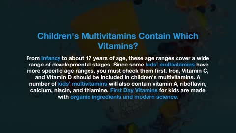 Do Kids Need Multivitamins To Grow?-First Day Vitamins