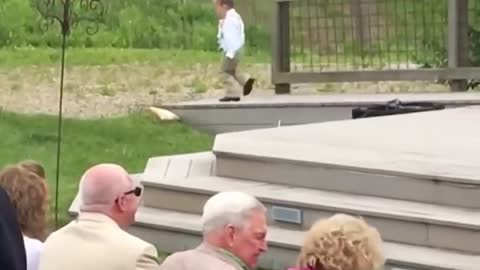 Kids add some comedy to a wedding - Ring Bearer Fails