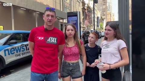 Watch: People outside Trump Tower react to former president's attack
