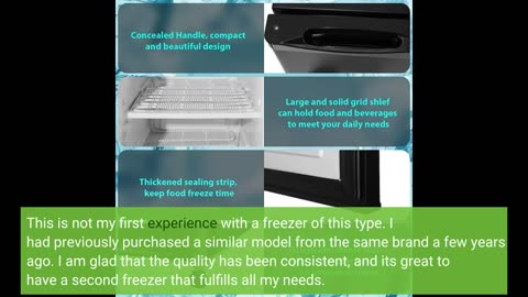 Kismile 3.0 Cu.ft Compact Upright Freezer with Reversible Single Door,Removable Shelves Mini