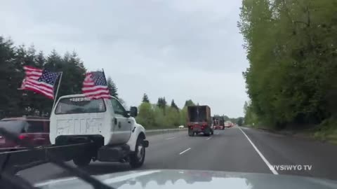 The People's Convoy- Heading north to Rice Hill, OR 4/29/2022