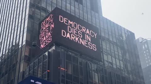 @TimCast exposes doxxer, Taylor Lorenze, on Times Square Billboard