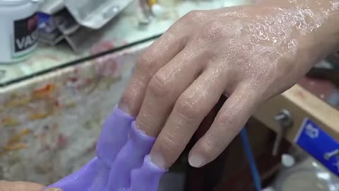 Amazing Process of Making Realistic Prosthetic Arm. Korean Artificial Hand Artisan
