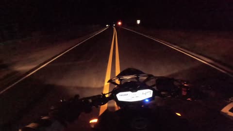 MT-07 Night Ride Down DARK Country Roads