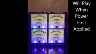 Analog Meter Talking Clock - Power Up