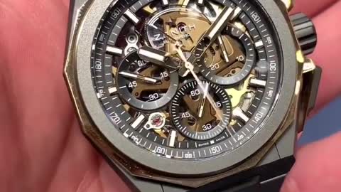 Zenith defy titanium case 1/100th of a second ultra-fast chronograph