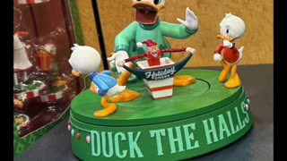 Disney Parks Duck the Halls Donald and Nephews Musical Christmas Holiday Figurine #shorts