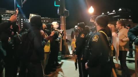 Anti Police Protesters Attempt to Incite Violence n Omaha