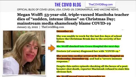 WARNING !! 53-YEAR-OLD TEACHER DIES AFTER 3RD DOSE OF COVID VACCINE !!