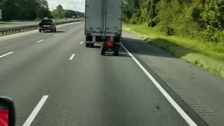 Semi Truck Hauls ATV