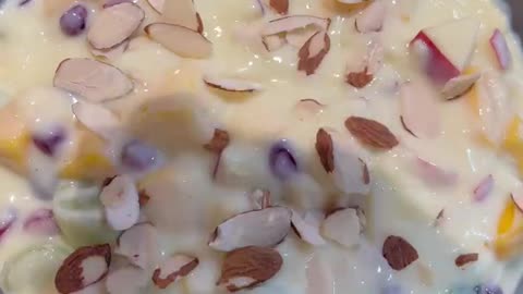 Fruit Custard Recipe- Easy Summer Dessert Recipe