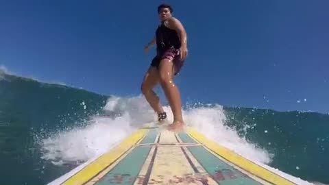 W i p e o u t ������������������ . . . #launion #elyu #surfing #wipeout #waves #longboard #stoked