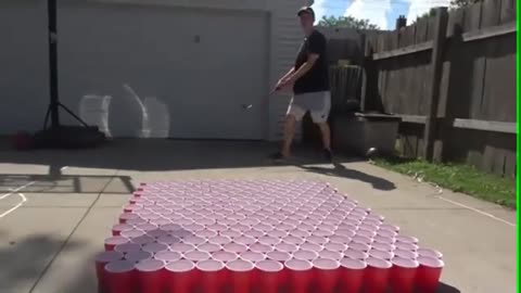 Unbelievable Ping Pong Golf Trick Shot!! (That's Amazing)