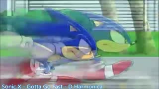 Sonic X - Gotta Go Fast - D Harmonica (tabs)