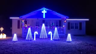 Pursell/White first LED Christmas light show 2020 Song 3 of 3